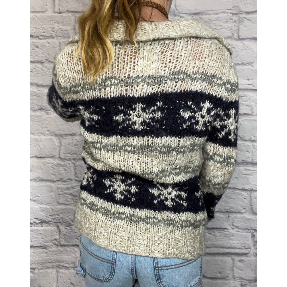 Y2K Telluride Clothing Wool and Acrylic Blend Nordic Style Cardigan - Picture 5 of 9